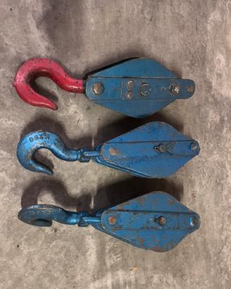 3 carrucole carichi pesanti