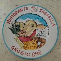 Piatto ceramica Ristorante Buon Ricordo Sassella