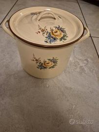 PENTOLA VINTAGE ANNI ’70 –EX JUGOSLAVIA–CON DECORI