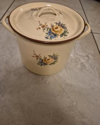 PENTOLA VINTAGE ANNI ’70 –EX JUGOSLAVIA–CON DECORI