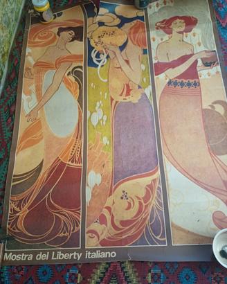 Stampa,poster Mostra del Liberty Italiano 
