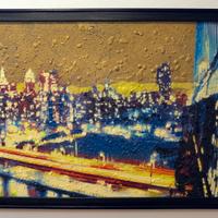 Quadro New York Cars light part 2. Streetart.