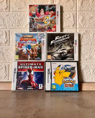 Lotto giochi Nintendo DS/3DS completi