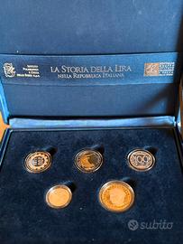Cofanetto “La Storia della Lira” arg. - Editalia