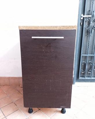 Mobile Base per Cucina con anta colore wengè