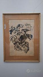 Splendida opera grafica vintage (58x45 cm)