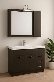 Mobile da Bagno 120cm con Specchio Ciliegio o Noce