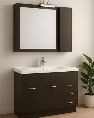 Mobile da Bagno 120cm con Specchio Ciliegio o Noce