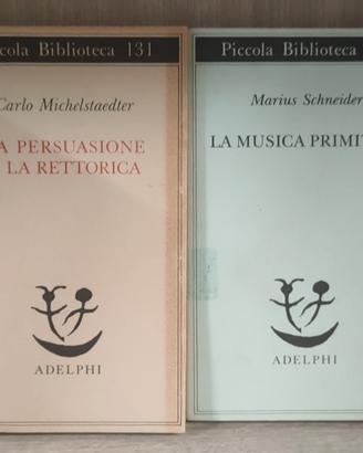 2 libri sulla musica edizione Adelphi 