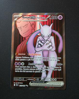 Mewtwo EX del Team Rocket Full Art