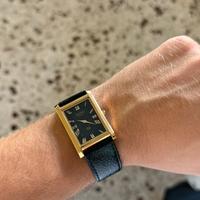 Seiko tank vintage nero oro