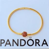 Pandora La Bella e la Bestia Bracciale Rosa Mis18