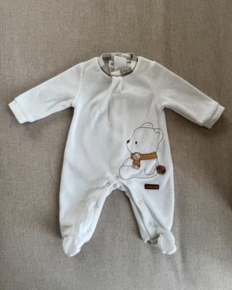 Tutina neonato ciniglia Minibanda taglia 50