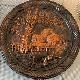 Piatti in rame decorativi