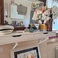 Specchio vintage legno massello decoupage anni ’60