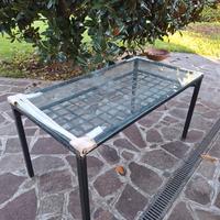 Tavolo vetro ferro