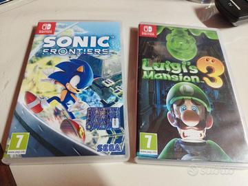 Sonic frontiers + Luigi mansioni 3 Nintendo switch