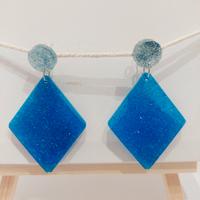 orecchini bicolore fatti a mano