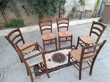 Sedie in paglia 