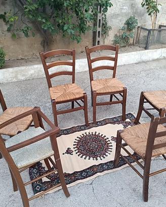 Sedie in paglia 