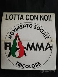 Adesivo Movimento Sociale Fiamma Tricolore