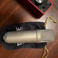 Microfono e scheda audio