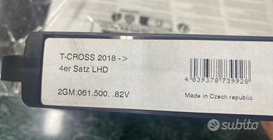 Kit 4 tappetin gomma Ant/Post originali WV T-CROSS