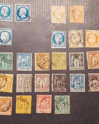 Francobolli francesi dal 1849 al 1878