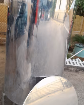 Botte serbatoio inox 500 litri per vino o olio - 