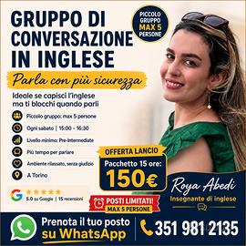 Conversazione Inglese Online e Torino