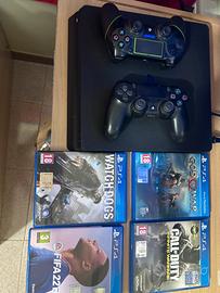Playstation 4 SLIM 1TB+ 4 giochi + 2 joystick