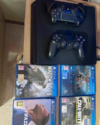 Playstation 4 SLIM 1TB+ 4 giochi + 2 joystick