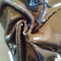1 mt tessuto paillettes reversibili bronzo/argento