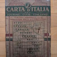 Libri e cartine del Touring Club Italiano 1900