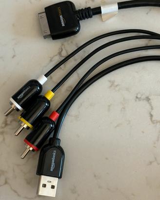 Cavo Ipad 2 uscita usb e rca