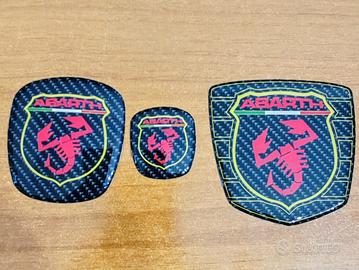 kit 5  loghi per punto evo abarth 