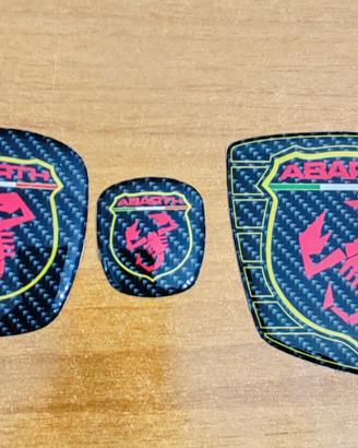 kit 5  loghi per punto evo abarth 