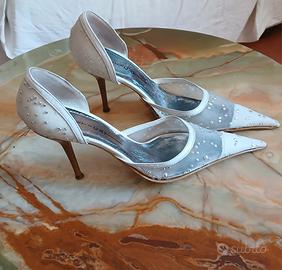 Scarpe#sposa#décolleté vintage,T37 