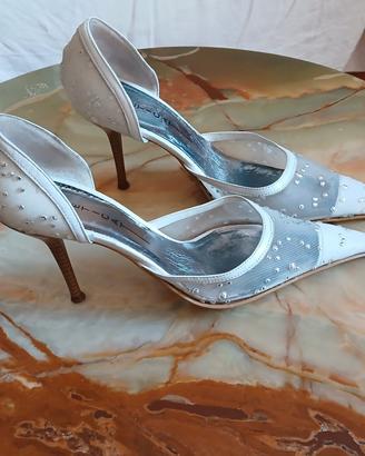 Scarpe#sposa#décolleté vintage,T37 