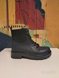 stivaletti ecopelle nera 38