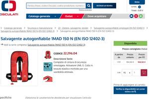 2 x Giubbotti Salvataggio Osculati NUOVI spedisco