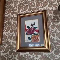 Quadro dipinto a mano com cornice in legno