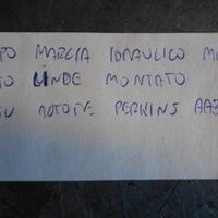 Gruppo idraulico carrello elevatore linde