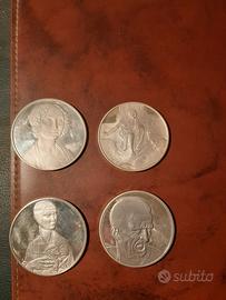 Medaglie argento " Genio di Leonardo"