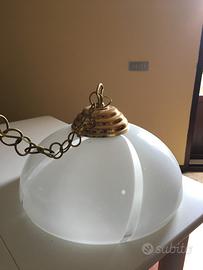 Lampadario rotondo in cristallo