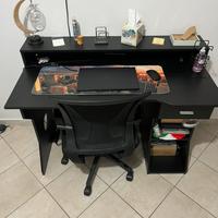 Scrivania nera professionale