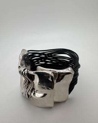 Bracciale argento 925 /pelle