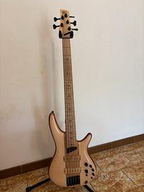 Ibanez Premium SR5FMDX2 basso 5 corde naturale