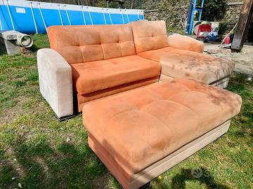 divano componibile alcantara