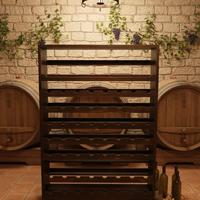 Portabottiglie Legno 72 Posti con porta bicchieri 